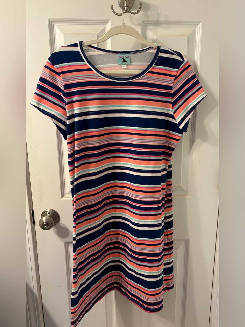 Haley & the Hound Striped Midi Dress